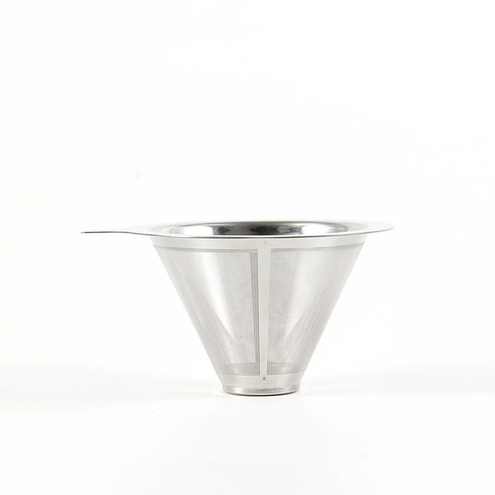 

Stainless Steel Coffee Funnel V60 Filter Holder For Coffees Maker Dripper Mesh Tea Filter Bag Percolator Basket Portafilter
