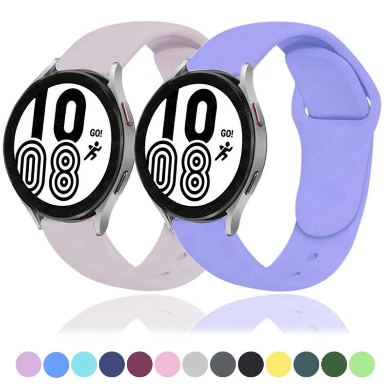 

20mm 22mm Watch Strap For Samsung Galaxy Watch 5/pro/4 44mm 40mm Active 2 Band Gear 3 Silicone Sport Bracelets for Samsung Watch