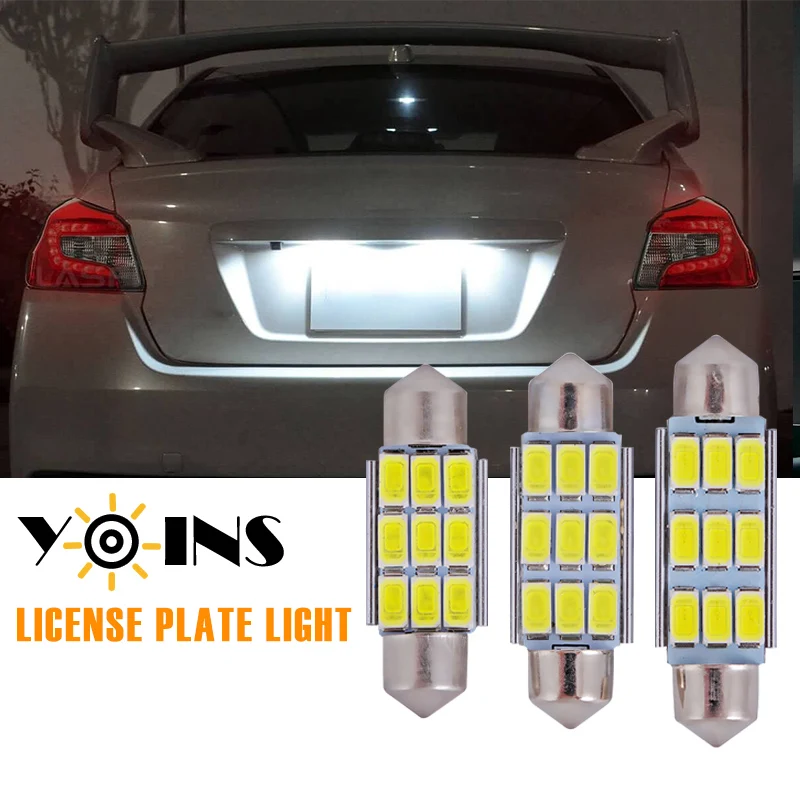 

1/6/10 шт., Автомобильные светодиодные лампы для номерного знака