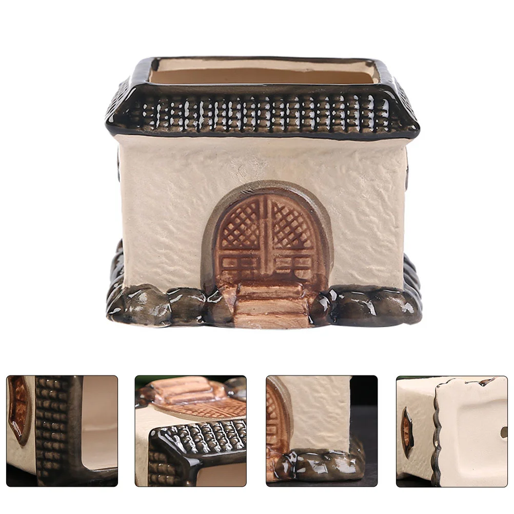 

1 шт., Свежий Нежный керамический цветочный горшок ручной росписи, цветочный горшок для суккулентов