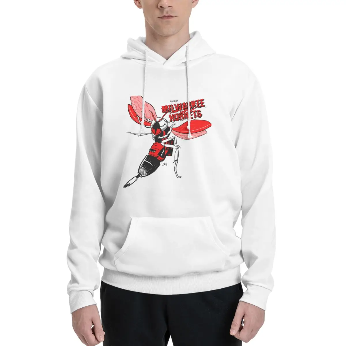 

Milwaukees Tools Hornets Couples Plus Velvet Hooded Sweater Travel sexy With hood pullover Top Quality Vintage