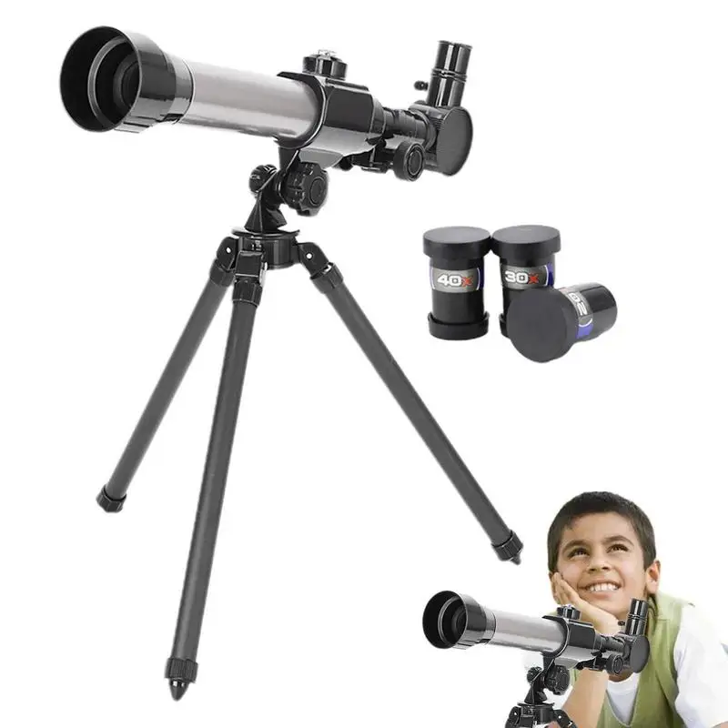 

Kids Telescope With Tripod Optical Telescope Birthday Gift Portable Travel Monocular For Watching Moons Stars Landscapes