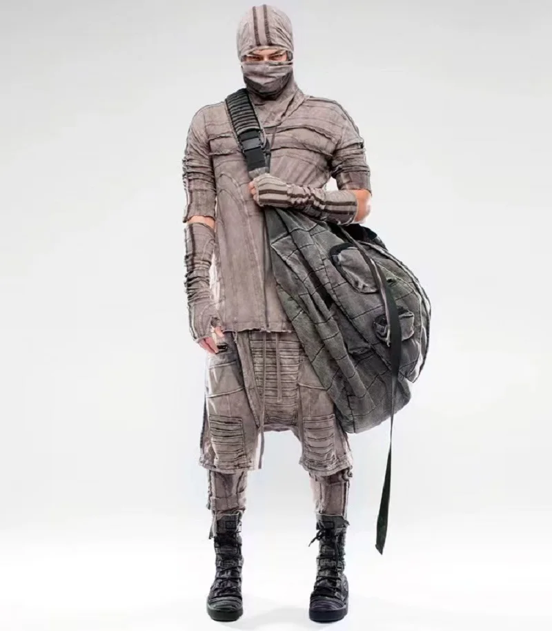 CHAUNK Pioneer waste soil dune cotton Heavy industry wash water do old multi-bags oversized capacity shoulder bag men