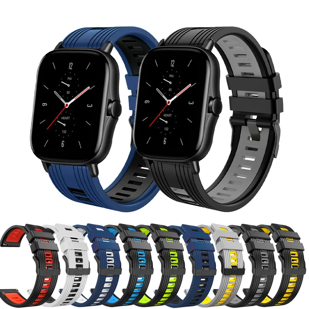 

Smart Watch Strap For Amazfit GTS 2 2E 2 Mini 20mm Silicone Sport Bracelet For Amazfit Bip BIT Lite Youth 1S/Bip U Pro Watchband