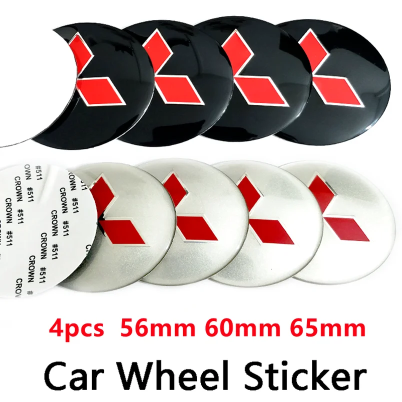 

4pcs 56mm 60mm 65mm Rims Cover Wheel Hub Center Caps Car Sticker Badge Logo Emblem For Mitsubishi Auto Exterior Accessories