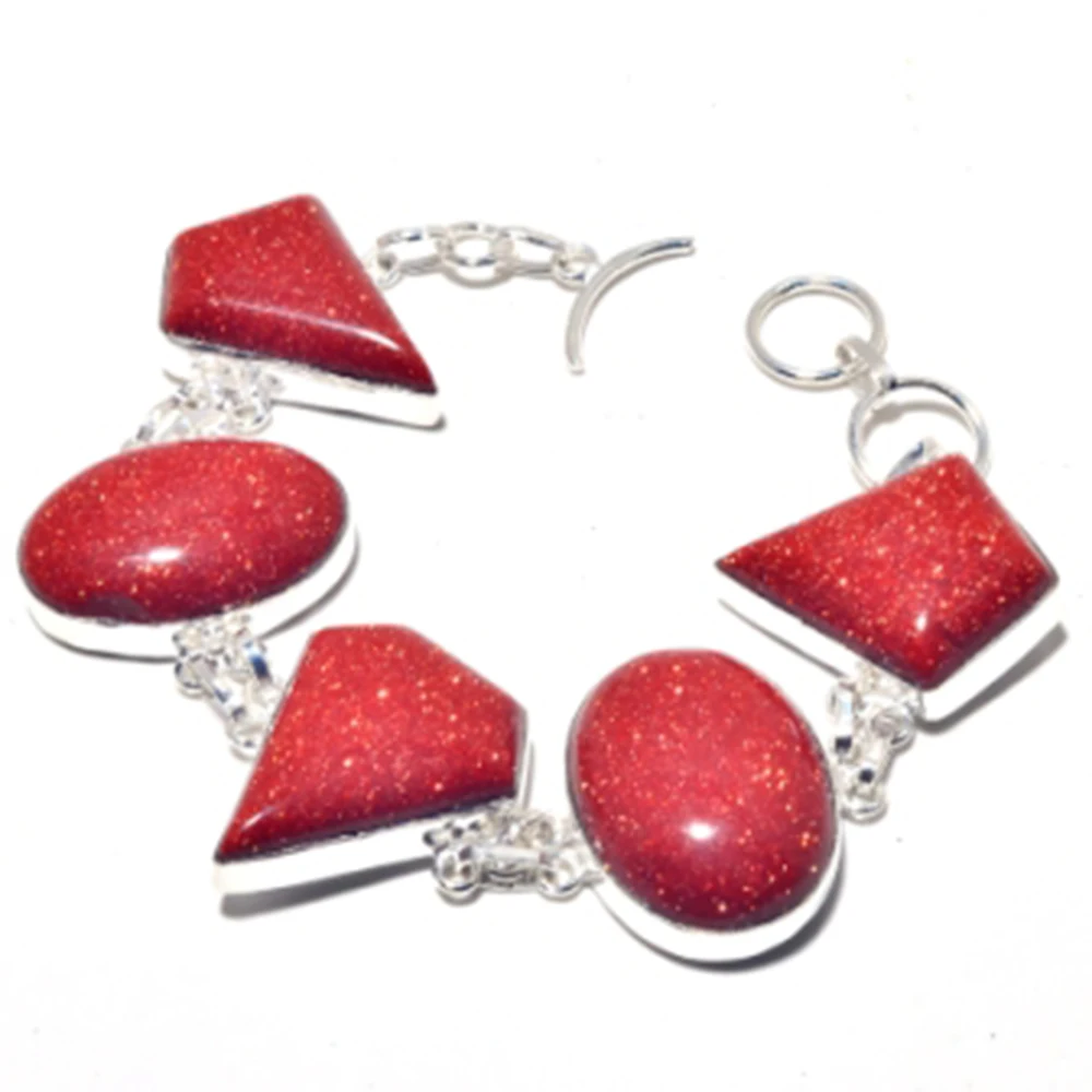 

Серебристый браслет Sunstone, покрытый медью, 20 см, FRB0003