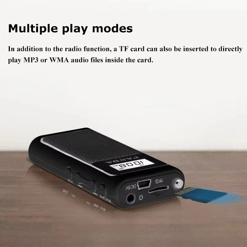 Мини-радиоприемник перезаряжаемые карманные FM-радиоприемники встроенный