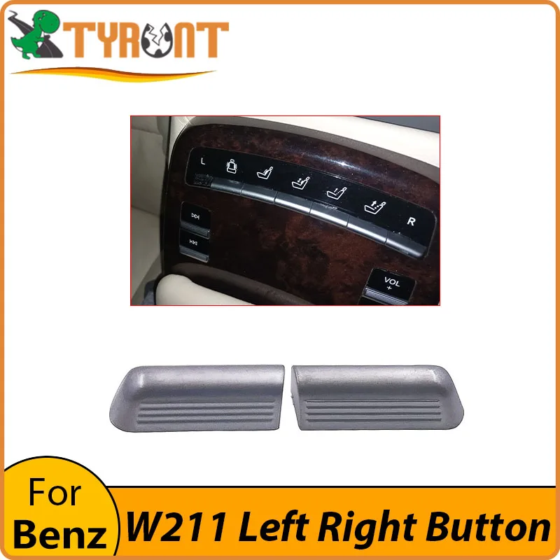 

TYRNT Car Rear Seat Multimedia Key Button Left+Right Button 2218204851 For Mercedes Benz S-Class W211