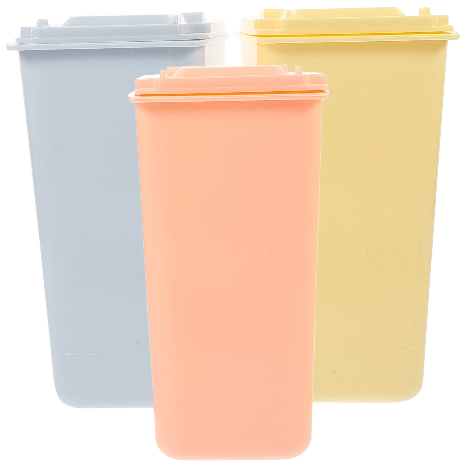 

4Pcs Mini Garbage Container Office Waste Can Mini Pen Holder Office Table Tiny Trash Bin