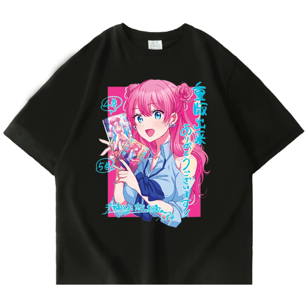 

Akari Watanabe Fuufu Ijou Koibito Miman Shiori Sakurazaka T Shirt Men Women Japanese Anime Harajuku Short Sleeve Tee Shirt Tops