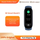 Смарт-браслет Xiaomi Mi Band 6, фитнес трекер с AMOLED экраном 5 цветов, с функцией измерения уровня кислорода в крови, с поддержкой Bluetooth, водонепроницаемый