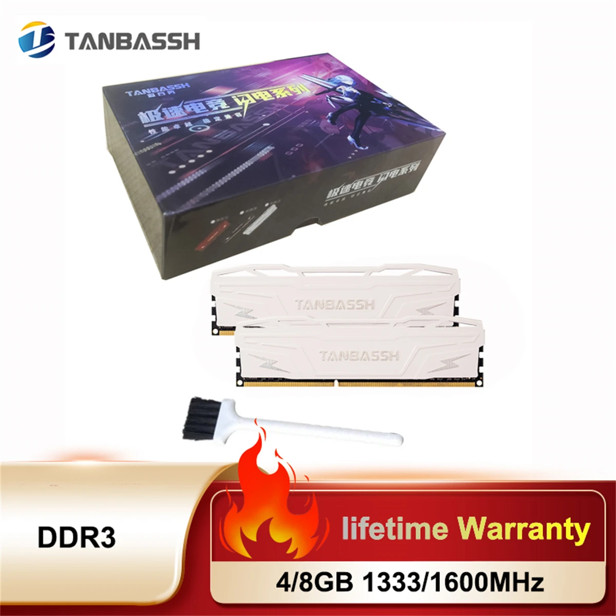 

Оперативная память TANBASSH для настольного компьютера, DDR3, 8 ГБ, 4 Гб, 1600 МГц, 1300 МГц