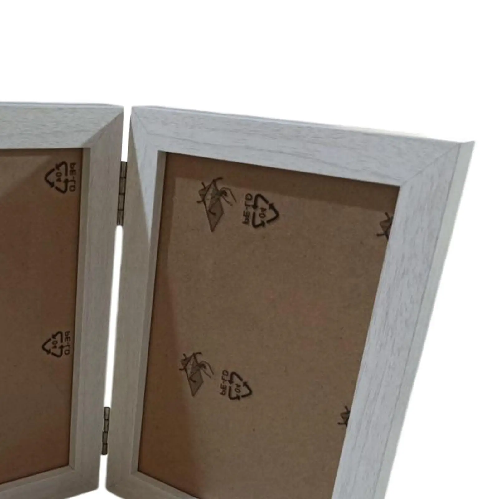 Двойная фоторамка 4x6 прямоугольная деревенская вертикальная навесная для