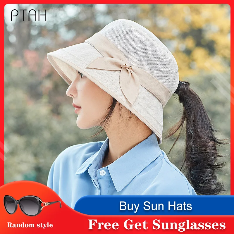 

[PTAH] Модные женские Панамы UPF 50 + с защитой от УФ-лучей