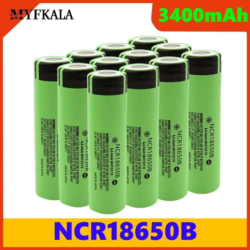 

2021 New Original NCR18650B 3.7V 3400 MAh 18650 Lithium Rechargeable Battery for Flashlight Batteries