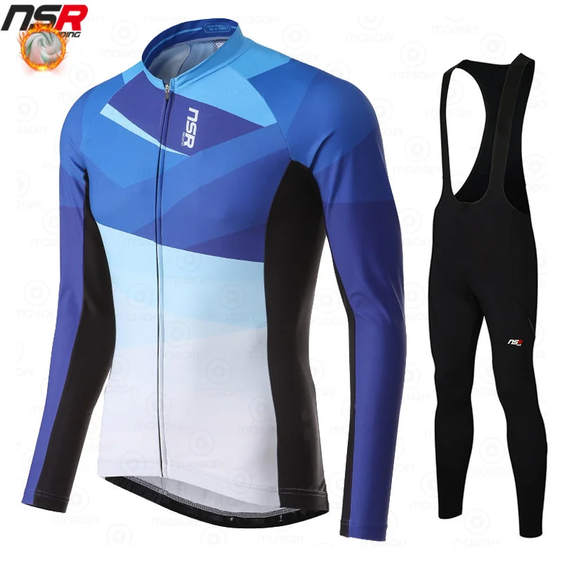 

NSR Korea Riding Cycling Jersey Suit Winter Unisex Bike Suits Ciclismo Maillot Thermal Fleece Jacket MTB Bicycle Clothing Hombre