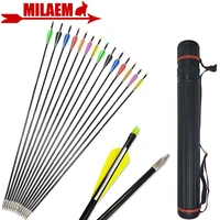 archery 80cm fiberglass arrows 31inch spine 500 id6mm od8mm arrows quiver recurve bow compound bows shooting accessories