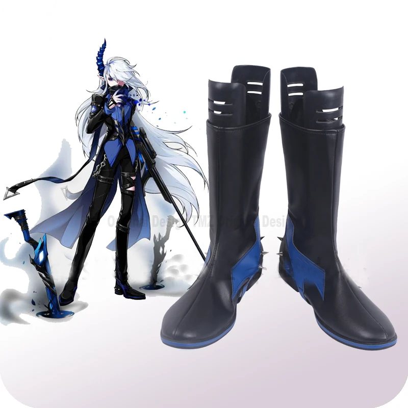 Elsword Demonio Lu Ciel Cosplay Shoes Boots Halloween Carnival Party Cosplay Costume Accessories
