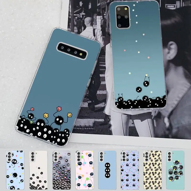 

YNDFCNB Studio Ghibli Spirited Away Soot Totoro Phone Case for Samsung S21 A10 for Redmi Note 7 9 for Huawei P30Pro Honor 8X 10i