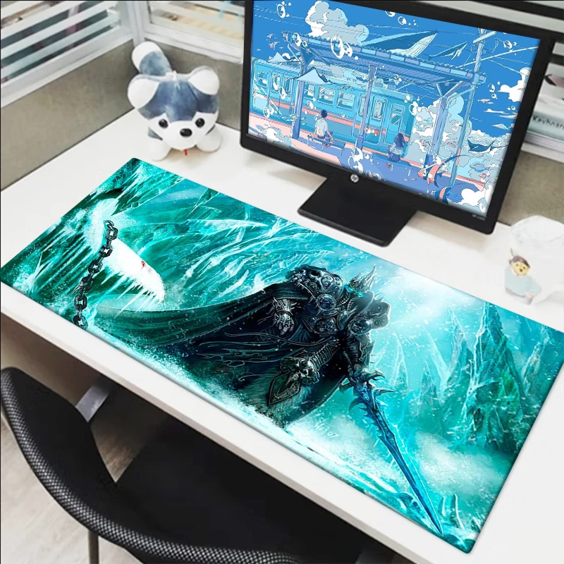 

World of Warcraft Large Mouse Pad Carpet Anime Mause Gaming Xxl Mat Office Accessories Deskmat Gamer Mousepad Desk Game Mats Pc