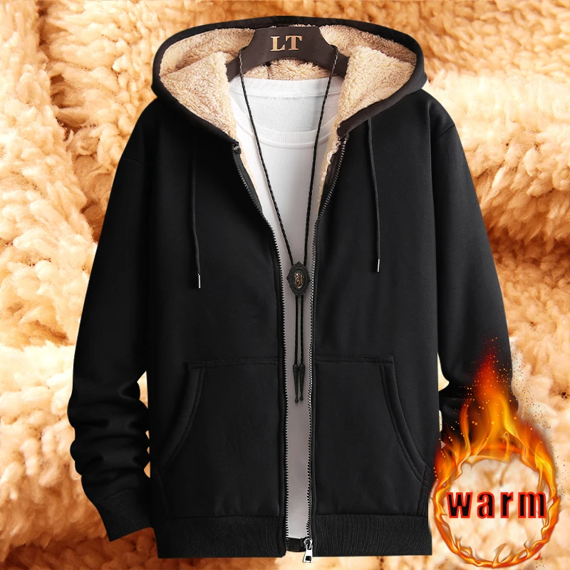 

Куртка мужская зимняя на молнии, ветровка, теплый плотный кардиган, верхняя одежда, брендовая одежда