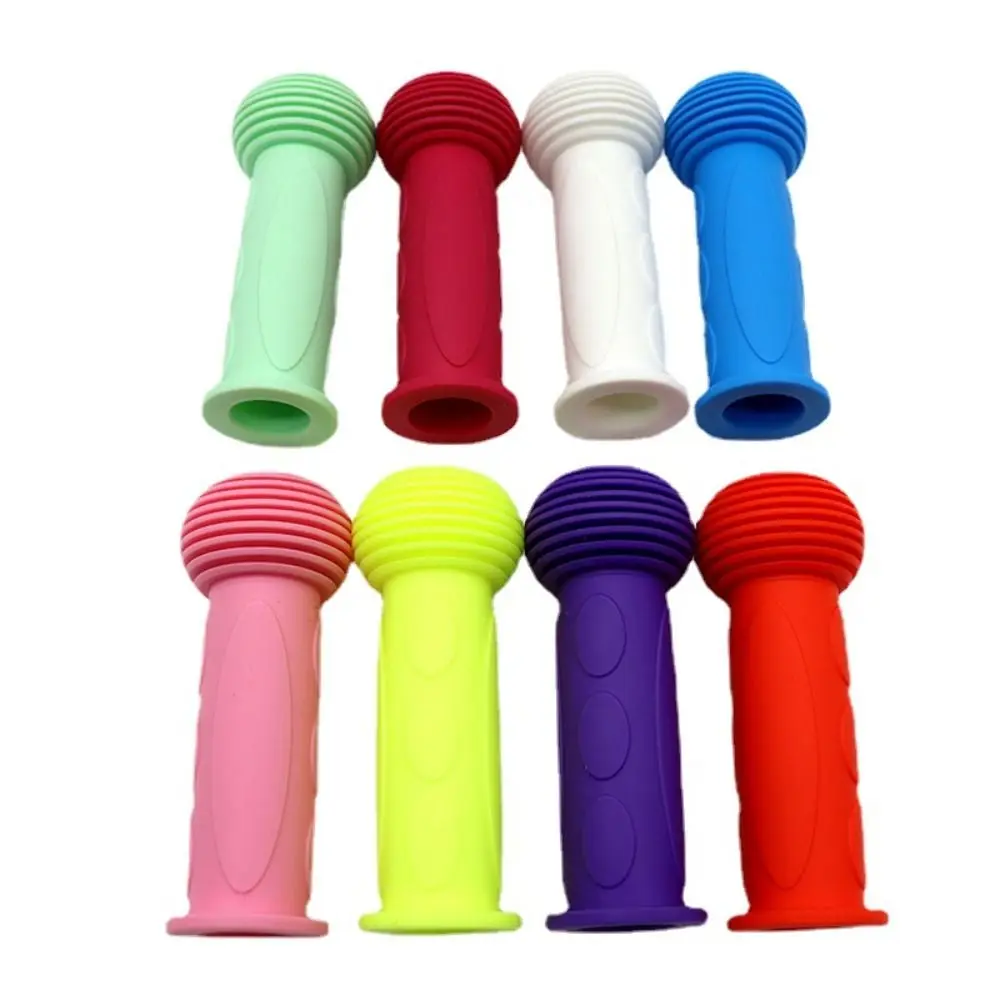 1 пара Нескользящие резиновые ручки для детей 10 цветов