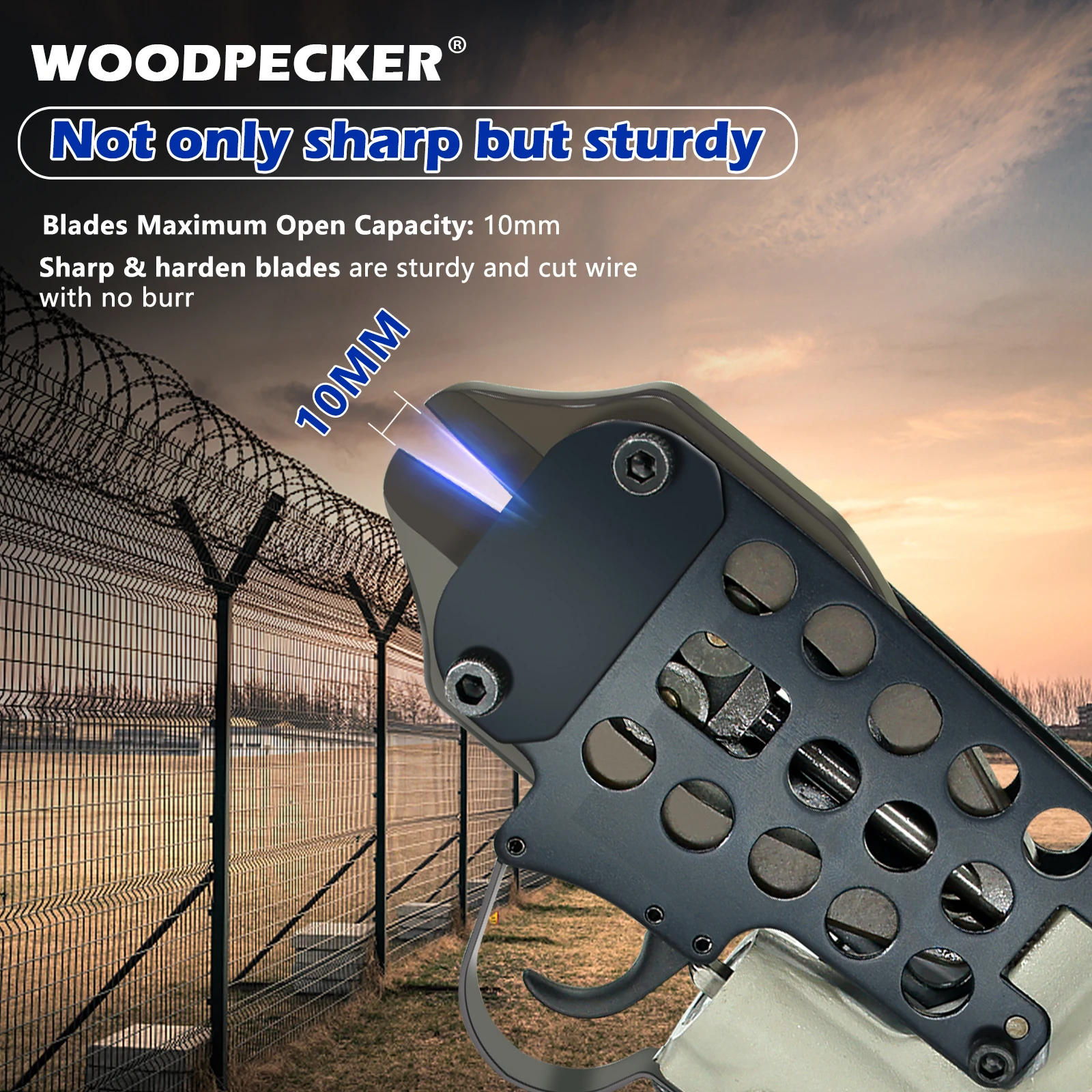 WOODPECKER CTQ4XD Пневматические кусачки для резки проволоки диаметром 3-4 мм ножницы с