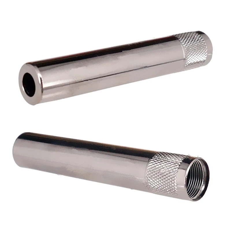 

2 Pcs Gun color Guitar Bass Threaded Cylinder End Pin Jack Threaded Bushing Sleeve Length 72MM Internal Thread:12mm
