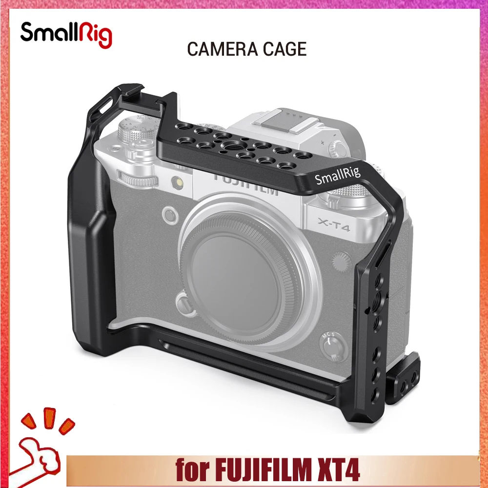 

Оснастка для камеры SmallRig Fujifilm XT4, оснастка для камеры FUJIFILM XT4, полная оснастка с креплением для обуви, резьбовые отверстия, маленькая оснастка 2808