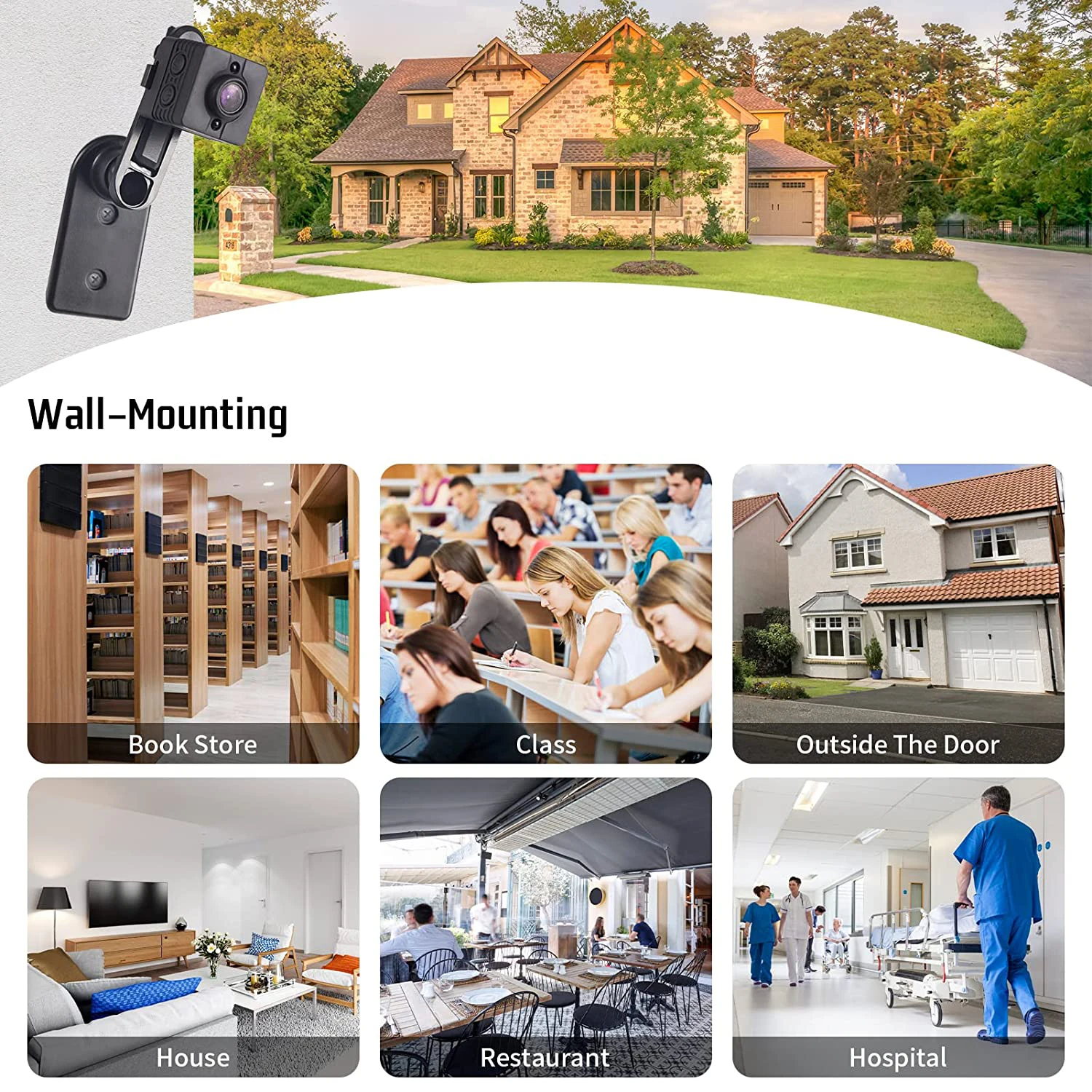 Беспроводная экшн-камера с ночным видением Wi-Fi 1080P