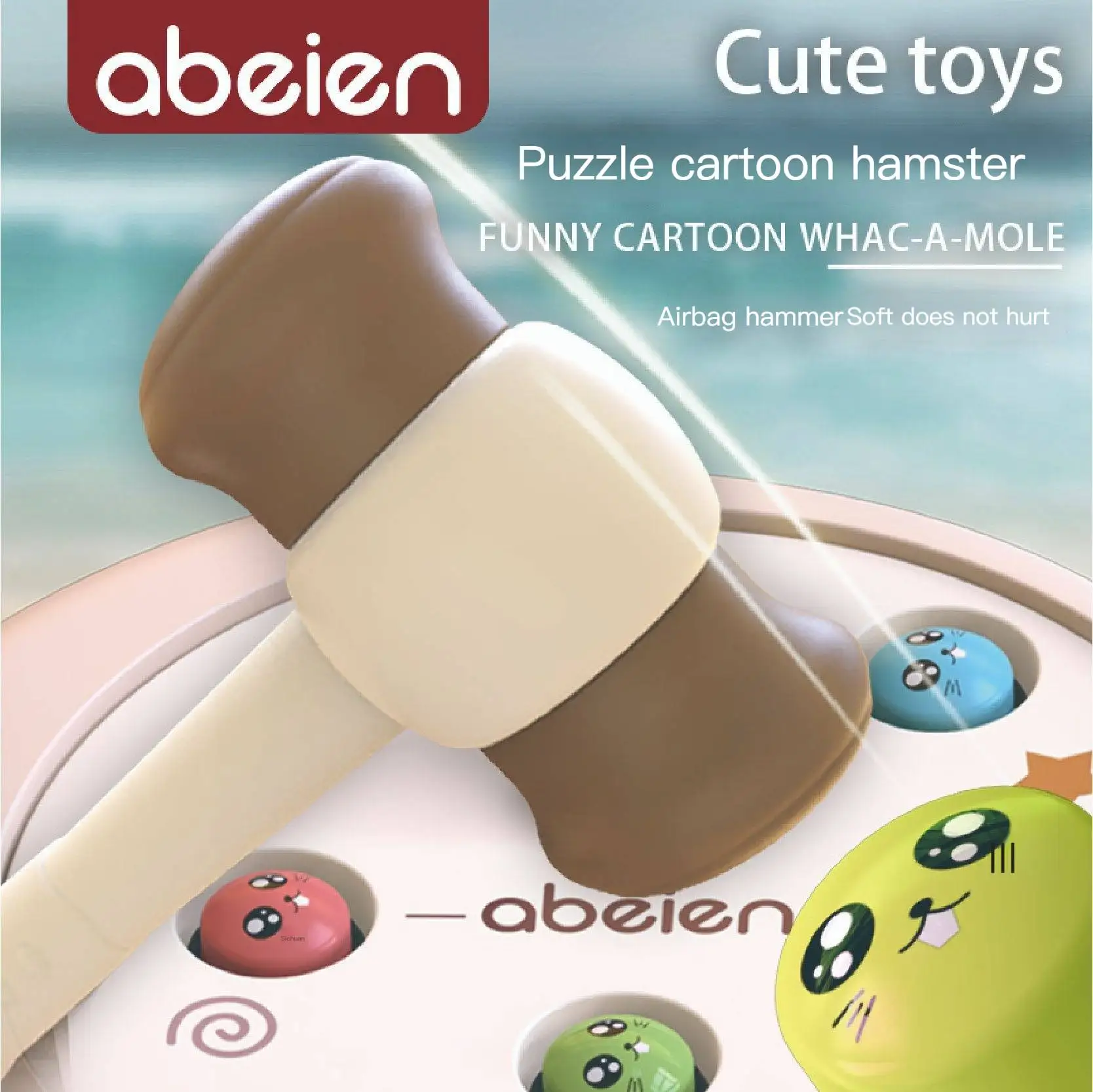 

2022 infant new toy bear, pig, ground mouse, parent-child interactive story, music, children's early childhood education machine