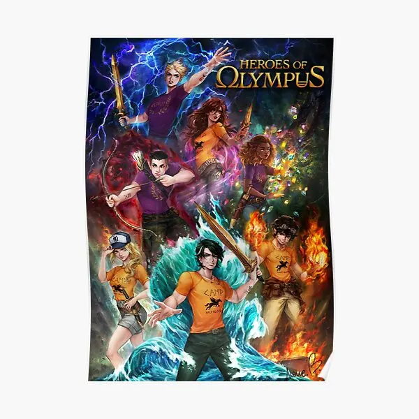 

Heroes Of Olympus Poster Art Print Decoration Mural Funny Picture Wall Decor Home Vintage Modern Room Painting No Frame