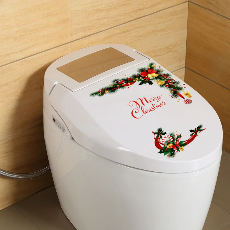 

Christmas Decorative Sticker Refrigerator Toilet Cabinet Glass Window Self Adhesive Wall Sticker Home Decorative Sticker