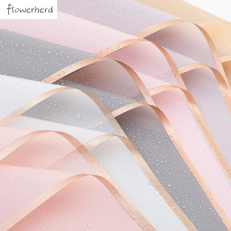 

10pcs/lot Phnom Penh Jelly Film Matte Paper Thicken Craft Paper Floral Flower Bouquet Gift Wrapping Paper Waterproof Translucent