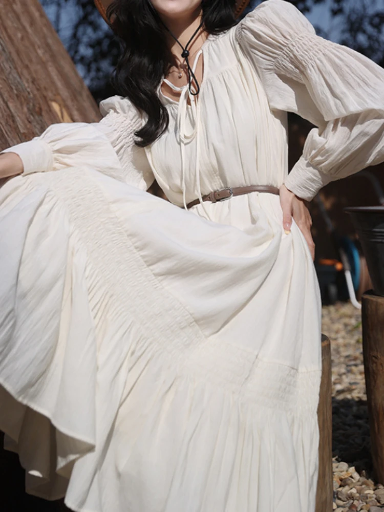 

Dresses for Women 2023 Spring/Summer New In Elegant Party Long-sleeved Casual V-Neck Knee-Length Korean Fashion Formal Dresses