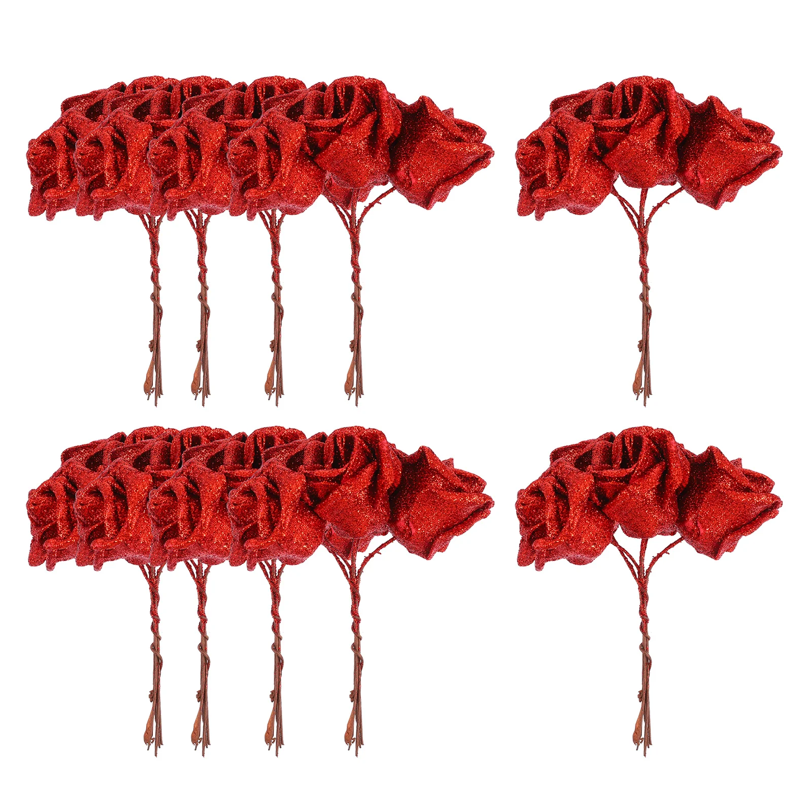 

50 Pcs Stem Flower Prop Bridal Bouquet Artificial Wedding Bouquet Flower Stem Home Flower Decor Wedding Decoration