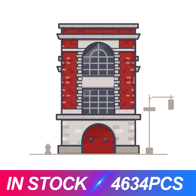 Модульные строительные блоки LEJI 7742, совместимые с пожарным домом 75827, 4634 шт., кирпичи, развивающая игрушка-пазл, подарки на день рождения