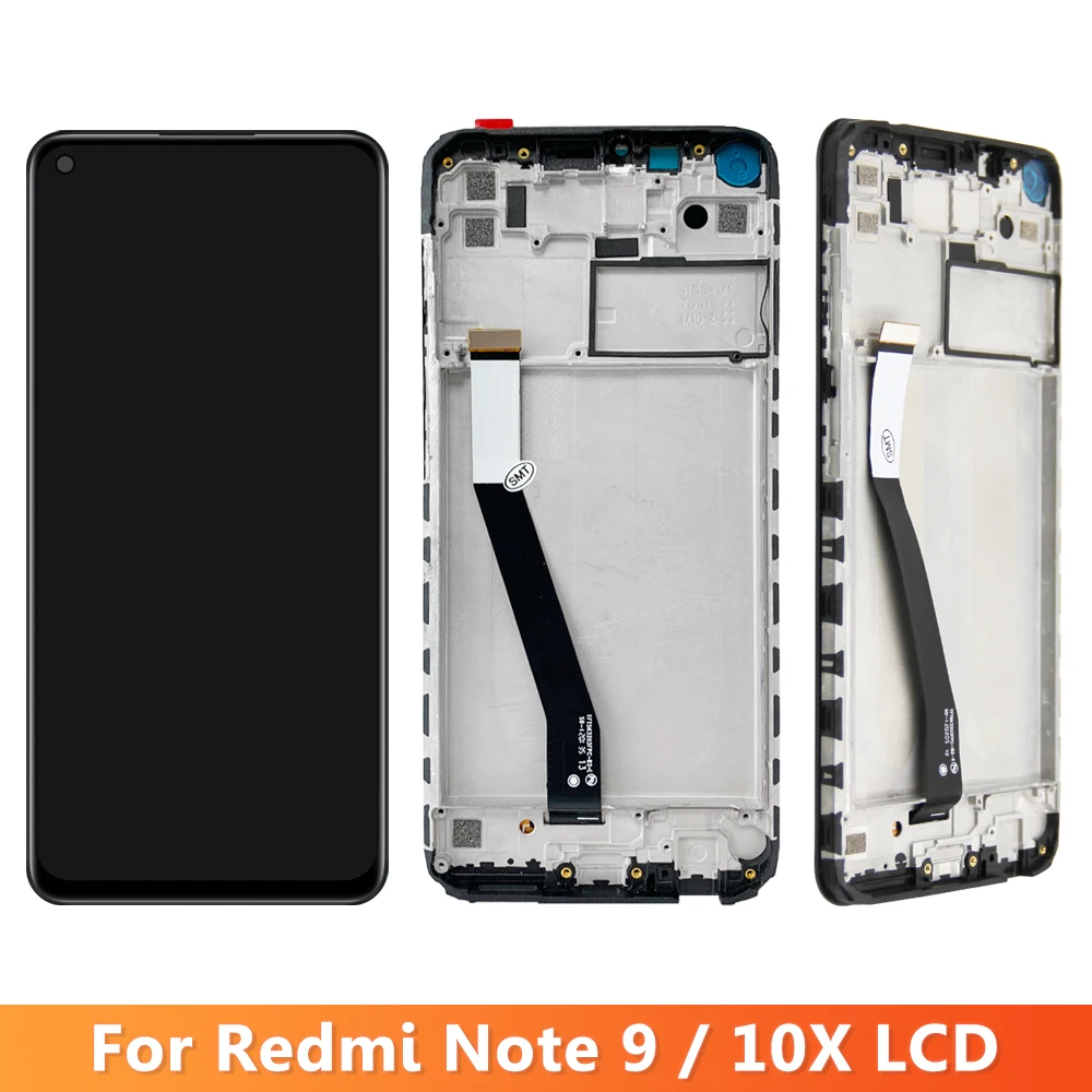 Note 9 AMOLED для Xiaomi Redmi 4G ЖК-дисплей Замена сенсорного экрана 10X Экран M2003J15SG M2003J15SC