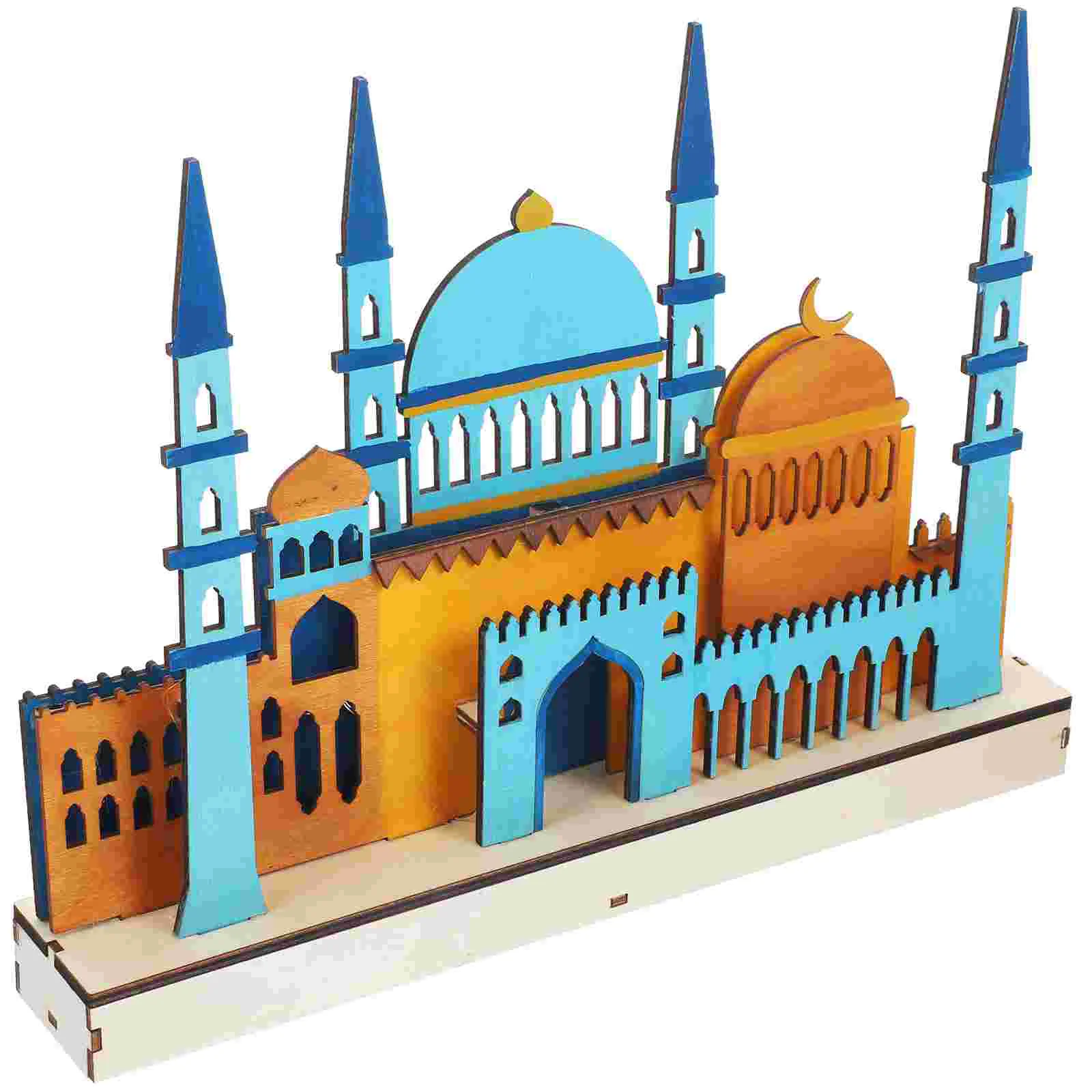 

Ramadan Lamp Eid Light Mubarak Night Party Led Decoration Gift Kareem Bedside Islamic Lights Wooden Muslim Housewarming