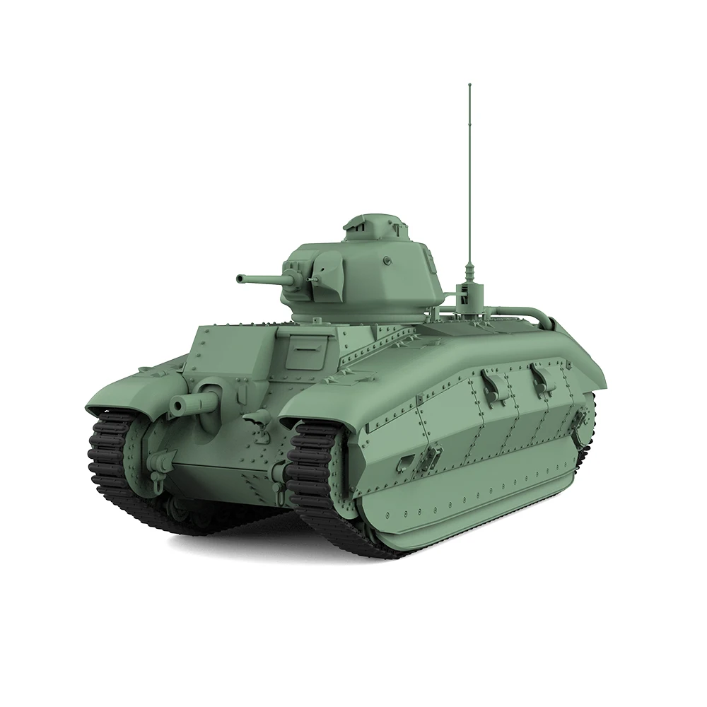 ССМОДЕЛЬ СС 144652 Комплект военной модели 1/144 Тяжелый танк Франции B1 (фаза III)