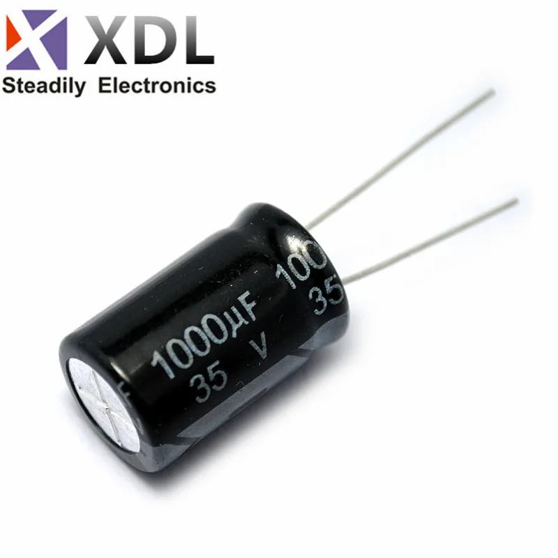 

Оригинальный алюминиевый электролитический конденсатор 35 в 1000 мкФ с низким ESR/сопротивлением, высокая частота 35 в 1000 мкФ Ф, размер 10*20 20% мкФ, 10 шт./лот