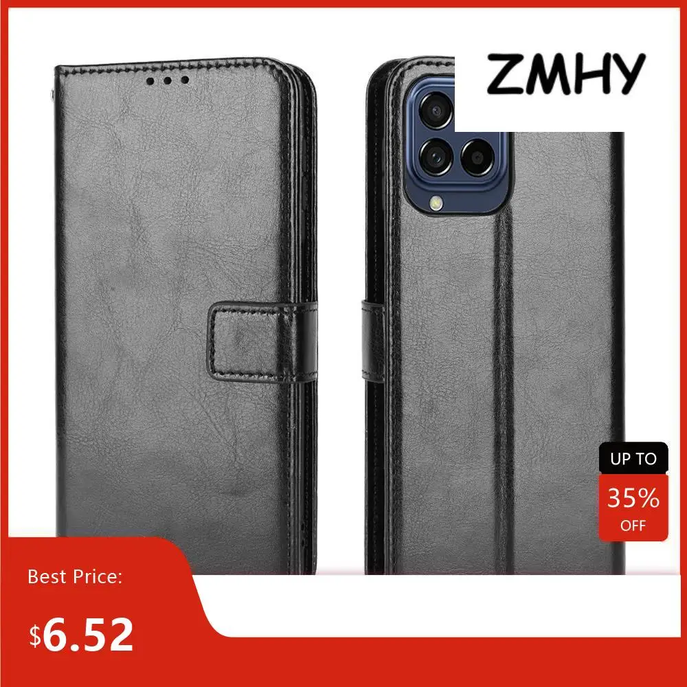 

For Samsung Galaxy M52 5G Case PU Leather Cover for M32 M21 S22 S22+ S22 Plus S22 Pro S22 Ultra A03S with Wallet Bag Phone Cove