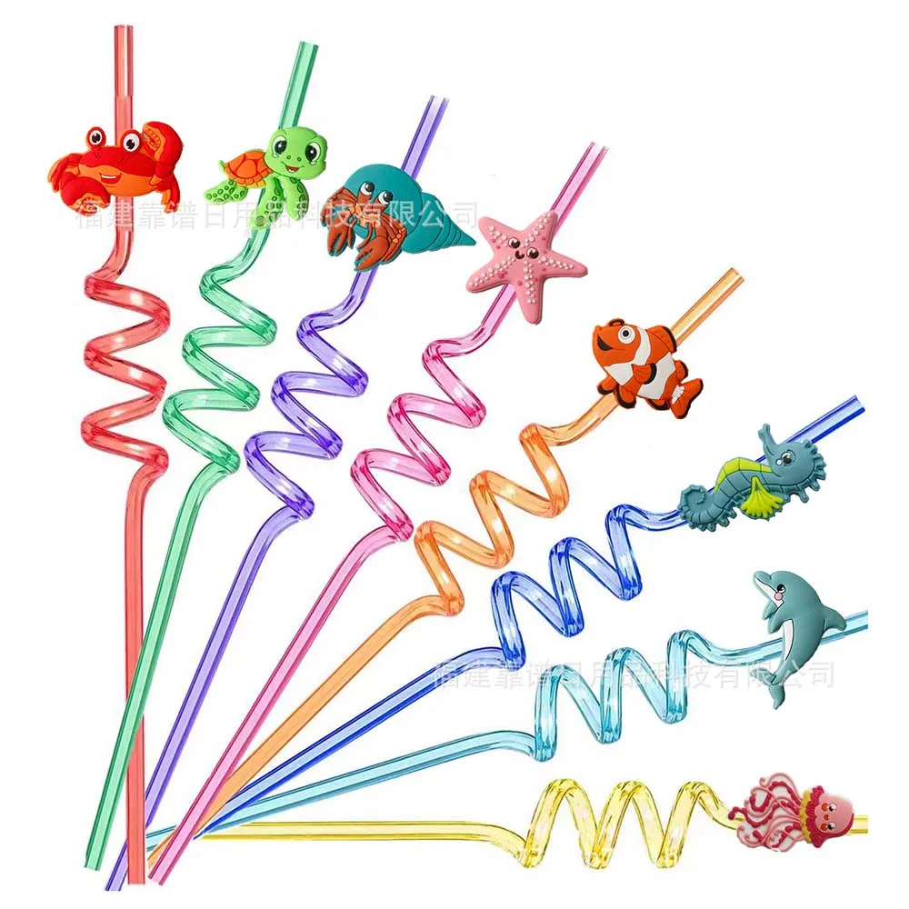 

Пластиковые соломинки и брелки "Морские животные" PartiesTour