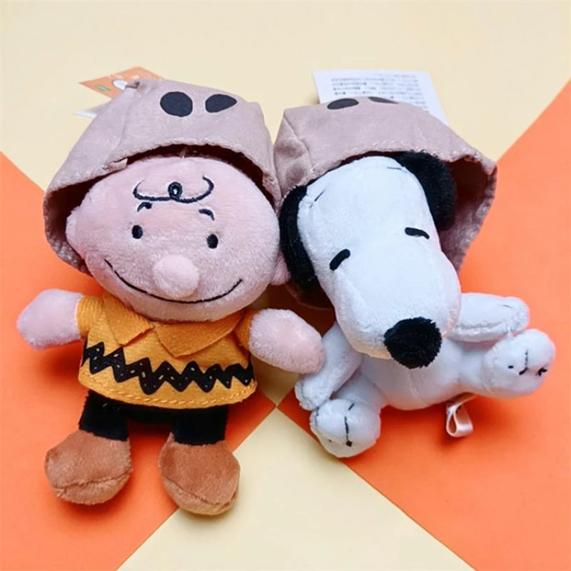 

Kawaii Snoopyed Charlie Brown Plush Toy Doll Pendant Bag Small Ornament Toys for Girls Boys