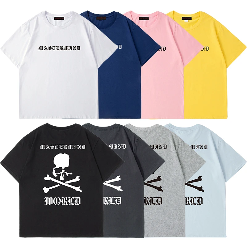 

Asian size 22SS MMJ Big Logo Skull Japanese Mastermind Cotton T-shirt Printed Letters T-shirt Men Women Couples Clothes