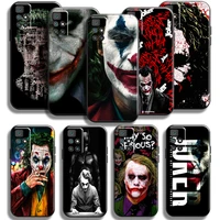 clown the joker phone case for xiaomi redmi 10 6 5 inch funda back soft black liquid silicon carcasa