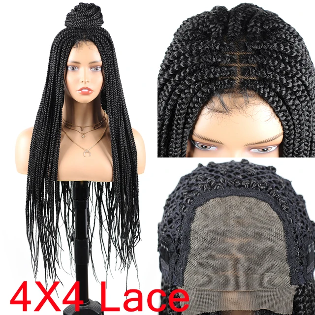 braids lace front wig