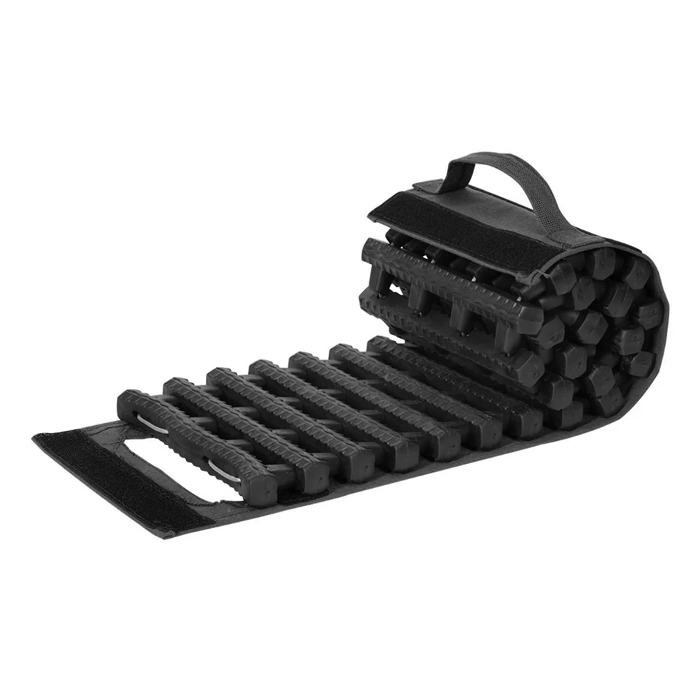 

Car Recovery Traction Mat Portable Emergency Track TPR Rubber Tire Ladder Sand And Snow Escape Board For Ice Snow Sand Off-road