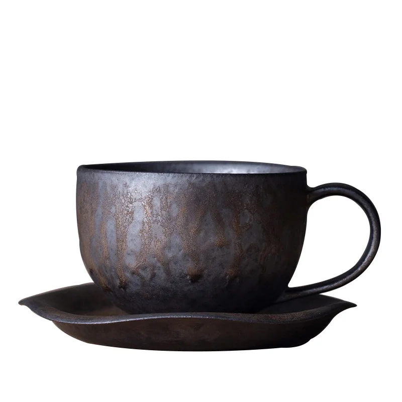 

Simple Nordic Style Mug Rust Coffee Cup Cheer Ceramic Creative Milk Coffee Cup Retro Design Kupa Bardak Mug