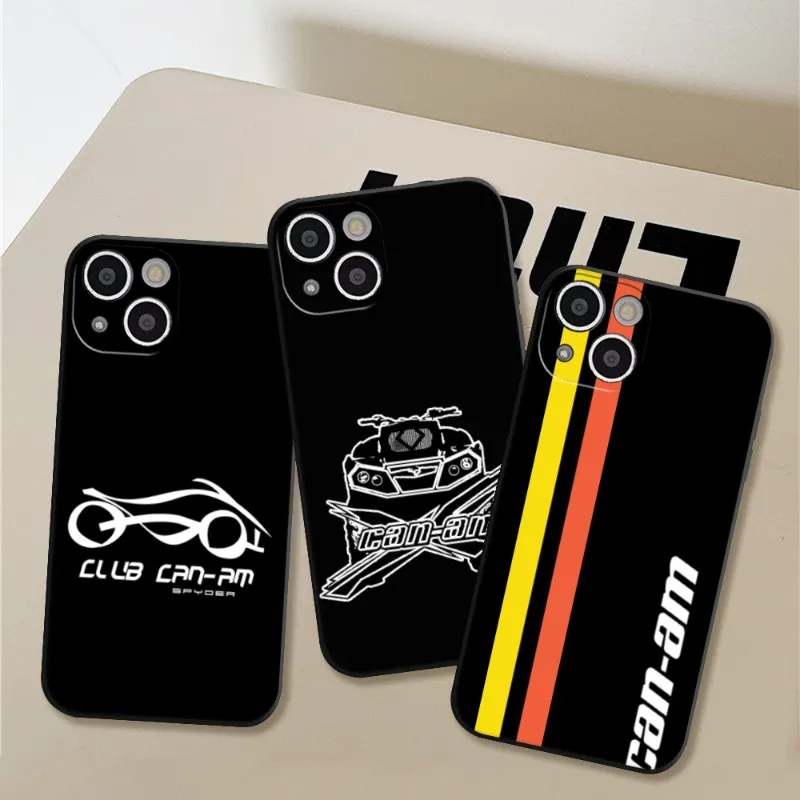 Can Am Team Brp Rotax Racing Phone Case FOR IPhone 14 13 11 12 Pro 8 7 Plus X Pro MAX XR XS MINI Soft Silicone Black Brp Covers